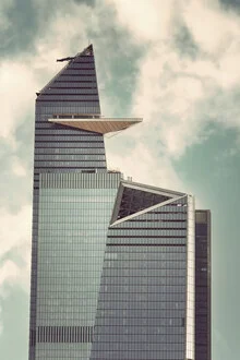 Fotografie von Michael Belhadi: Blick auf Lower Manhattan mit Wolkenkratzern