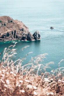 Photo art by Eva Stadler: cliffs at Nez de Jobourg in Normandy
