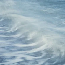 Photo art by Nadja Jacke: blurred waves of the Baltic Sea captured in long exposure.