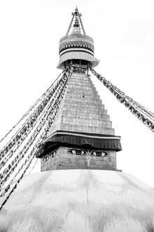 Fotokunst von Photolovers: Blick auf die Augen des Buddha in Nepal