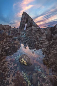 Photo art by Jean Claude Castor: gentle seascape at sunset