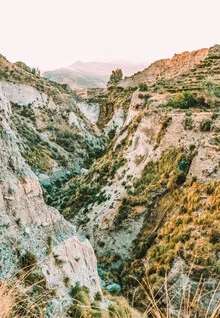 Photo art by Lotte Wildiers: gentle sunrise over Colca Canyon, Peru