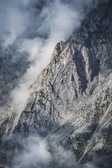 Photo art by Lotte Wildiers: Rocky mountain landscape in the French Alps