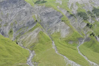 Photo art by Lotte Wildiers: gentle mountain landscape in the French Alps