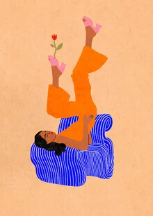 Illustration von Lemon Fee: bunte Darstellung eines stilvollen Stuhls
