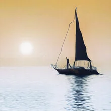 Photo art by Roswitha Schleicher-Schwarz: silent sails on calm water