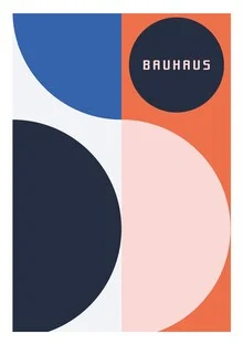 Wall art by Bauhaus Collection: geometric shapes in soft colors