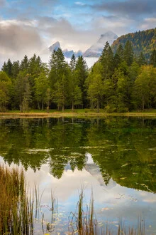 Photo art by Martin Wasilewski: Watzmann shrouded in fog during autumn