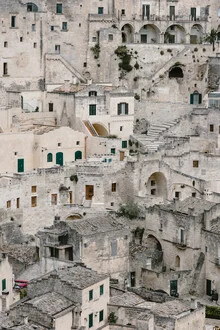 Fotokunst von Photolovers: ruhige Ansicht der Felsenhäuser in Matera, Italien