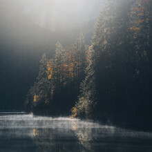 Franz Sussbauer, Autumn mood at lake Eibsee