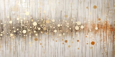 Abstract illustration: soft shapes and geometric elements in calming colors