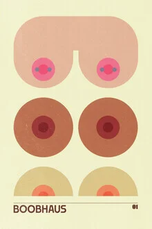 Wall art by Jonas Loose: playful graphic featuring female forms