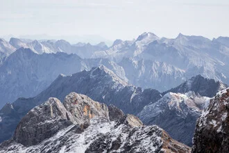 Photo art by Mareike Böhmer: serene view of snow-covered Alps