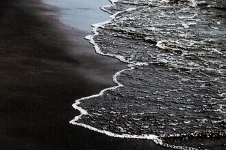 Photo art by Mareike Böhmer: serene capture of a black beach in Iceland