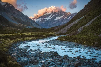 Fotografie von Neuseeland: majestätischer Mount Cook im Hooker Valley