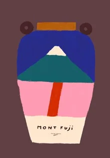Wall art by Matías Larraín: minimalist design featuring a Japanese vase.