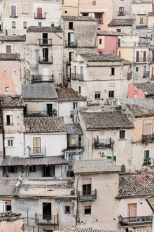 City view of Corigliano Calabro: soft pastel colors and charming architecture