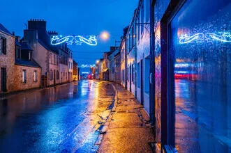 Photo art by J. Daniel Hunger: Rainy night on a street in France