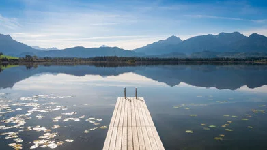 Photo art by Martin Wasilewski: calm autumn day at the lake with reflecting mountains