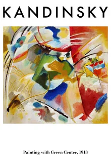 Wall art by Art Classics: Abstract composition in soft green tones