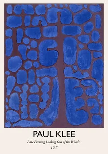 Wall art by Paul Klee: evening mood in the woods with soft colors