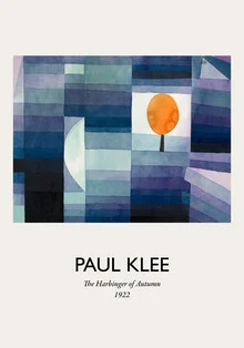 Wall art by Paul Klee: autumnal colors and shapes in soft tones.