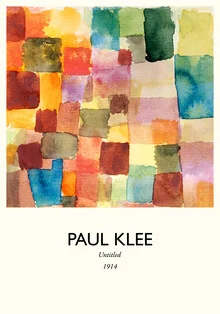 Abstrakte Illustration von Paul Klee, die sanfte Farben und Formen vereint.