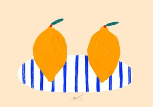 Illustration by Matías Larraín: fresh lemons on a light background.
