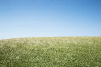 Photo art by Manuela Deigert: sky above a green meadow in spring