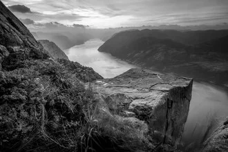 Fotokunst von Christoph Schaarschmidt: Blick auf den Preikestolen in Norwegen
