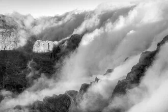 Photo art by Christoph Schaarschmidt: clouds over the mountains of La Palma