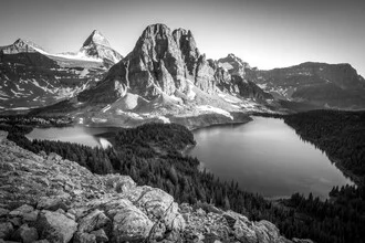 Photo art by Christoph Schaarschmidt: majestic Mount Assiniboine in Canadian nature