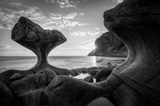 Photo art by Christoph Schaarschmidt: calm sunrise over Norwegian landscape