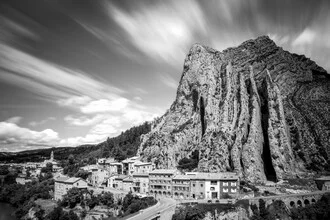 Photo art by Christoph Schaarschmidt: tranquil landscape of Sisteron in France