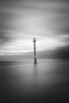 Photo art by Christoph Schaarschmidt: black-and-white shot of a lighthouse in Estonia