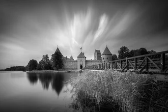 Photo art by Christoph Schaarschmidt: black-and-white image of a historic castle