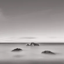 Photo art by Dennis Wehrmann: serene capture of the Baltic Sea with gentle waves and clouds