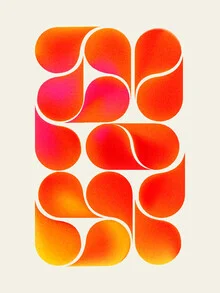 Vibrant, playful shapes in bright colors, modern and minimalistic.