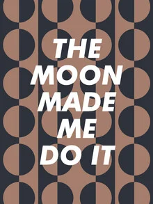 Wall art by Frankie Kerr-Dineen: playful moon illustration in soft colors