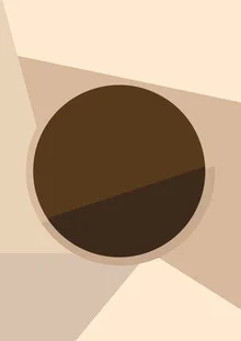 Abstract illustration by Frankie Kerr-Dineen: cozy morning with a cup of coffee