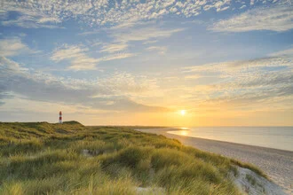 Sommerabend auf Sylt: sanfter Sonnenuntergang über der Nordsee