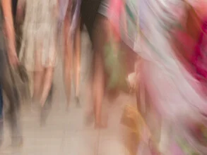 Colorful photo art by Klaus Lenzen: summer cityscape