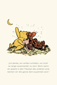 Illustration by Vintage Collection: Pooh contemplating sleep.