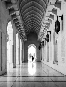 Photo art by Christian Janik: Sultan Qaboos Mosque in Muscat at sunset