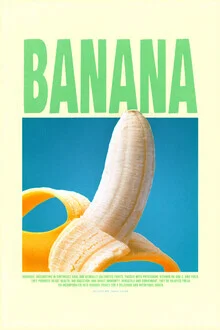 Wall art by Jonas Loose: humorous illustration of a banana