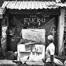 Fotokunst von Jagdev Singh: Menschen in einer kritischen Lebenssituation