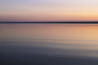 Blurred sunset colors over the Baltic Sea
