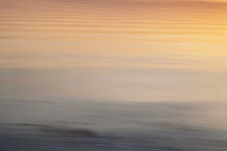 Photo art by Nadja Jacke: blurred sunset colors over the Baltic Sea