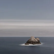 Photo art by Dennis Wehrmann: calm sea mood at sunset in Mallorca