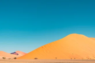 Abstract photo art by Jean Claude Castor: minimal dune landscape in Namibia